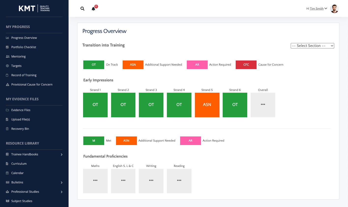 trainee teacher platform